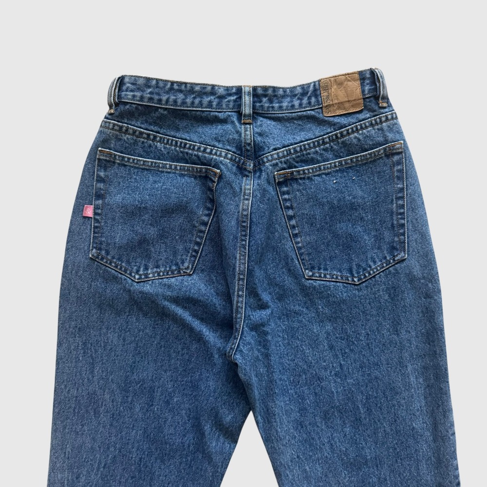 Sam & Libby Vintage 90s High Waisted Straight Leg Blue Mom Jeans Sz 8 Grunge - Picture 10 of 13